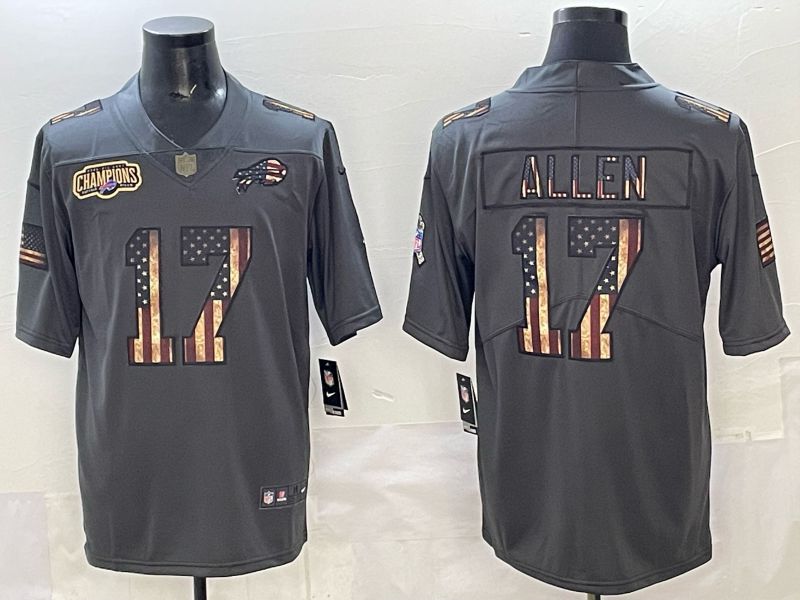Men Buffalo Bills #17 Allen Grey national flag Nike 2025 Limited NFL Jersey style 05->cincinnati reds->MLB Jersey